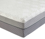 Close up corner view of the 6665 Night Air number bed showing the fabric detail