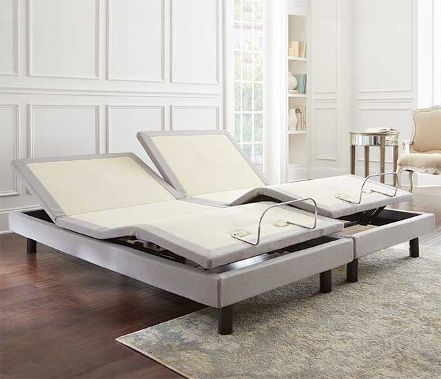 Split King size Boyd adjustable power base 6 in a luxury bedroom setting