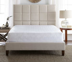 12" Night Air closeout number bed with white mattress pad in bedroom setting