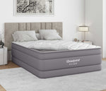 Beautyrest Silver Cusion Aire in bedroom with quilted cover partly izpped off