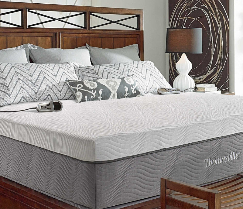 Closeout image of 11" Night Air closeout number bed in bedroom setting